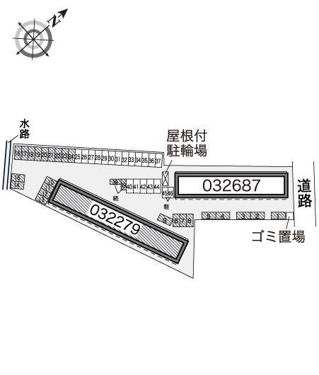 エレガンス　サトウⅡ(32279)の駐車配置図