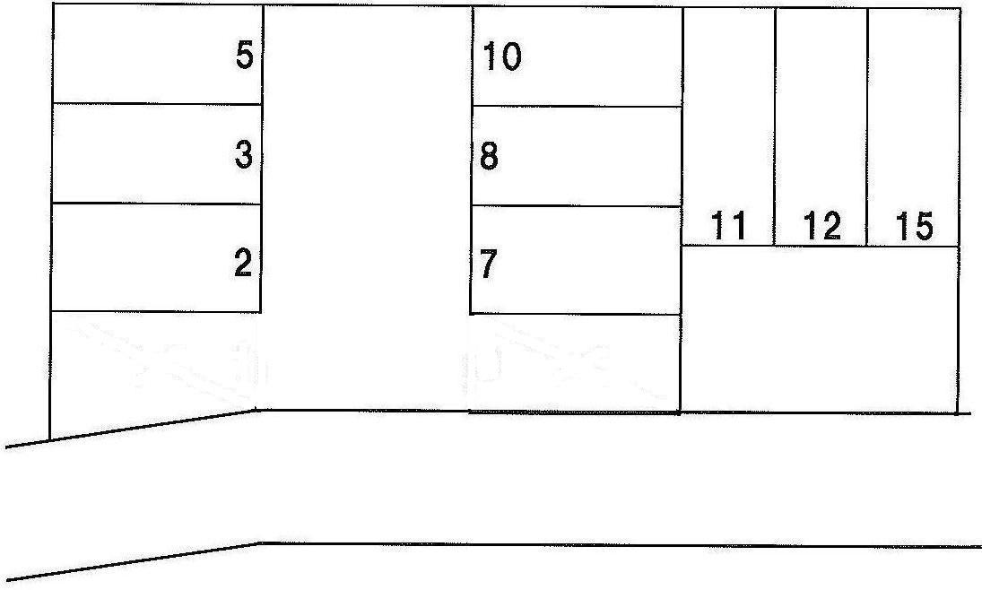 ガレージ２４の駐車配置図
