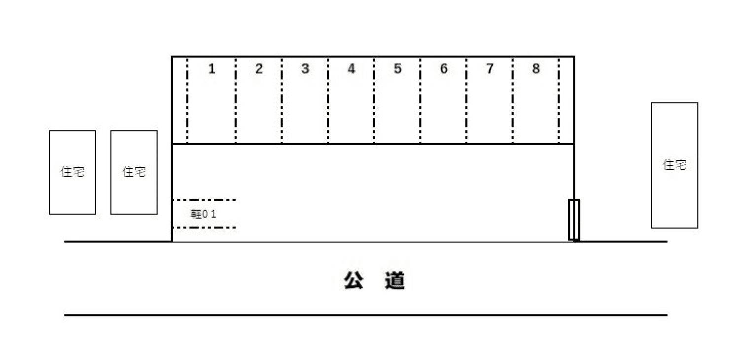 アップルパーキング375の駐車配置図