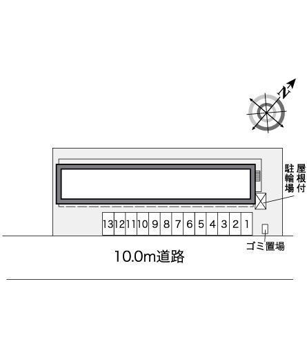 エル　フレール(25297)の駐車配置図
