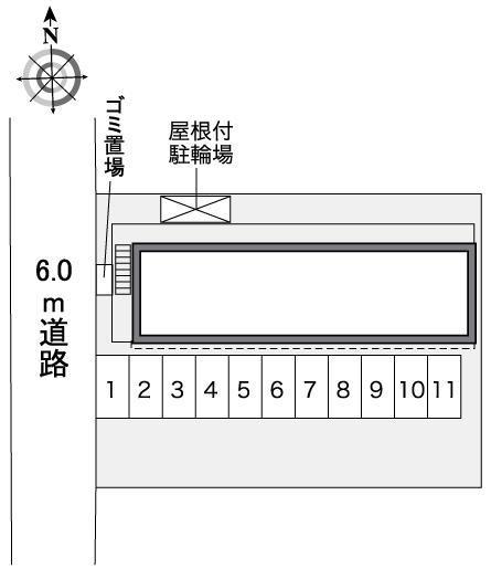 プルメリア２２(35429)の駐車配置図