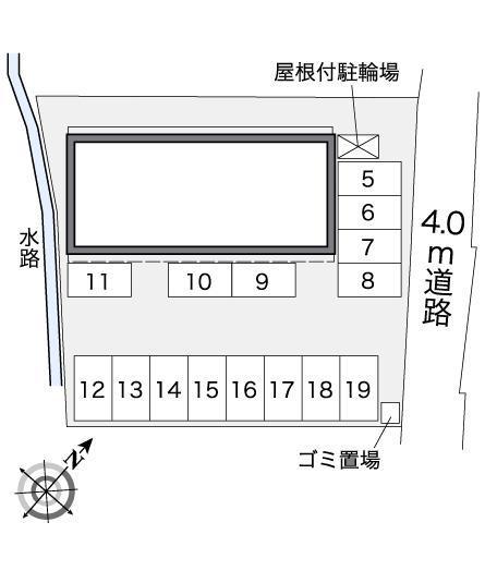 イナリⅡ(39502)の駐車配置図