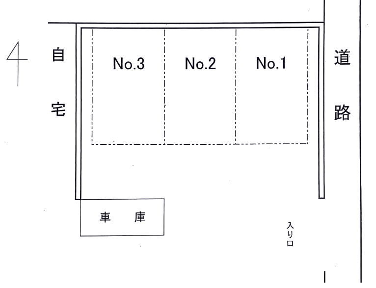 JA村山－１の駐車配置図