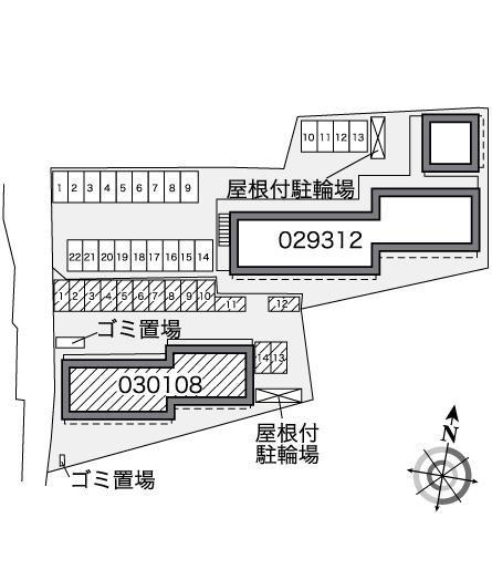 プルンニー　Ｂ(30108)の駐車配置図
