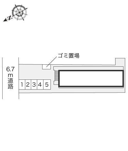 もくむく公園前(17818)の駐車配置図