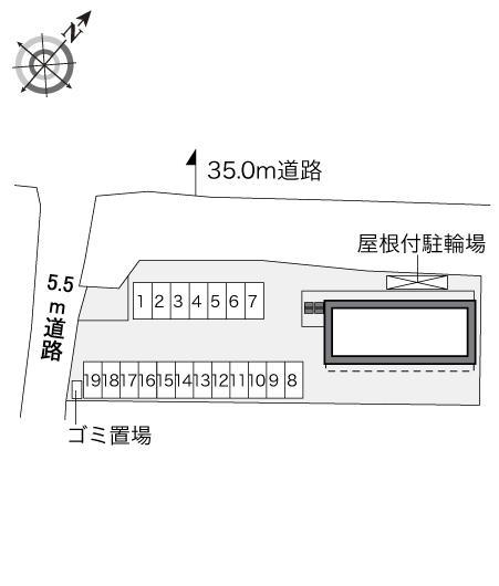 マリーンブルー(34715)の駐車配置図