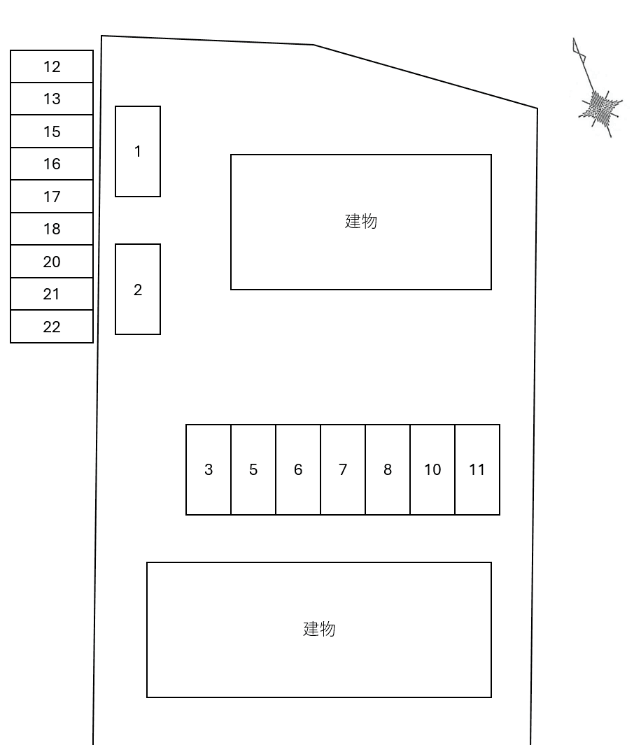 Ｇｒａｎｄ　Ｆｏｎｔａｉｎｅ　Ａの駐車配置図