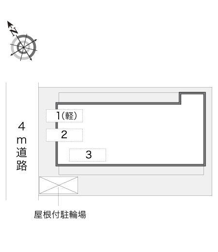 康徳ハイツ(16527)の駐車配置図