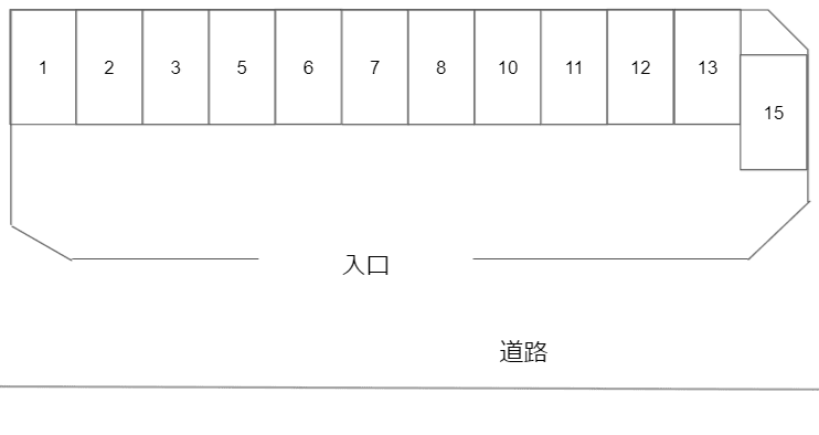 ｴｽ･ｴｲﾁ･ﾊﾟｰｷﾝｸﾞの駐車配置図