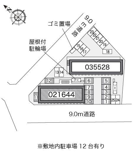 東合川Ⅱ(21644)の駐車配置図