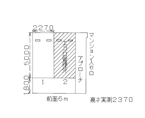 HY’s next 西巣鴨駐車場の駐車配置図