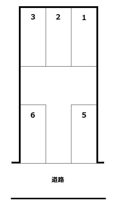 KS横幕パーキングの駐車配置図