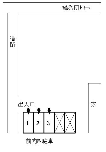 鶴巻南二丁目沼田駐車場の駐車配置図