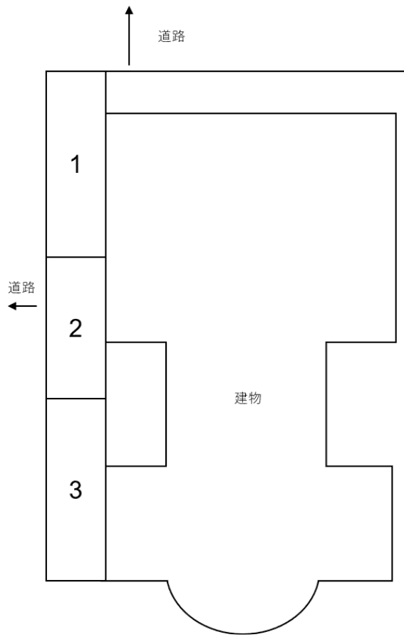 クレスコ中落合の駐車配置図