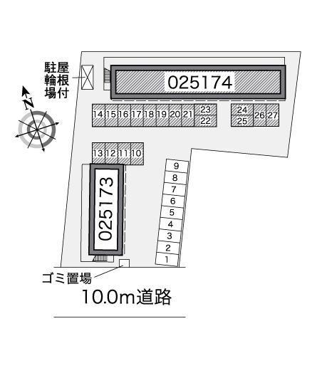 ヴェルドミールⅡ(25174)の駐車配置図