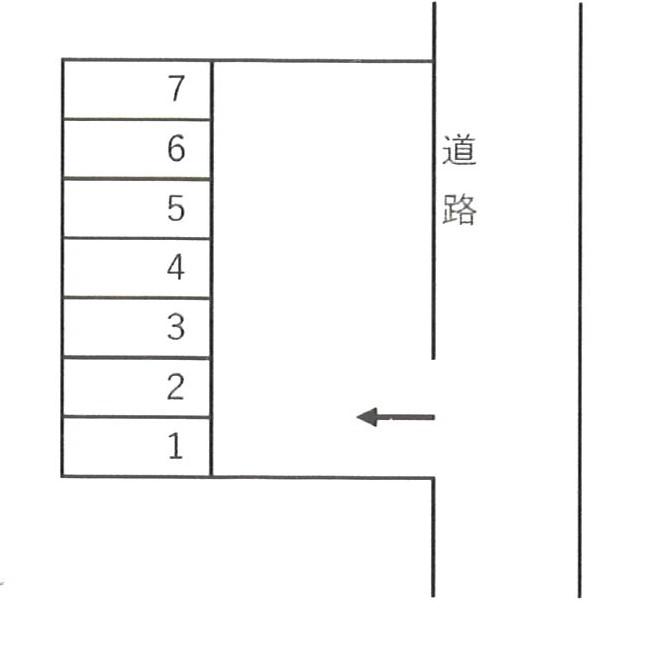 150駐車場の駐車配置図