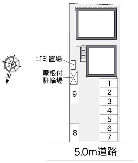 葵(38469)の駐車配置図