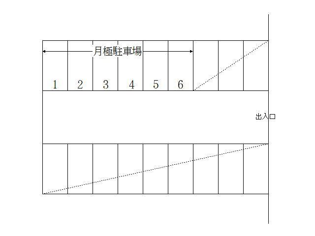 本宮1丁目駐車場の駐車配置図