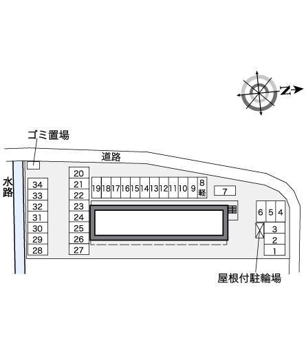 ＡｏｙａｍａⅡ(39413)の駐車配置図