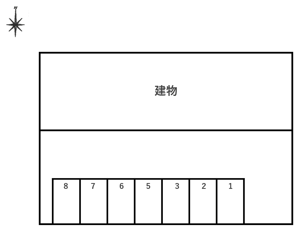メゾン・アロハの駐車配置図