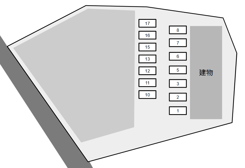 Ｒａｉｓｉｎ　Ｎｏｉｒ別駐車場の駐車配置図