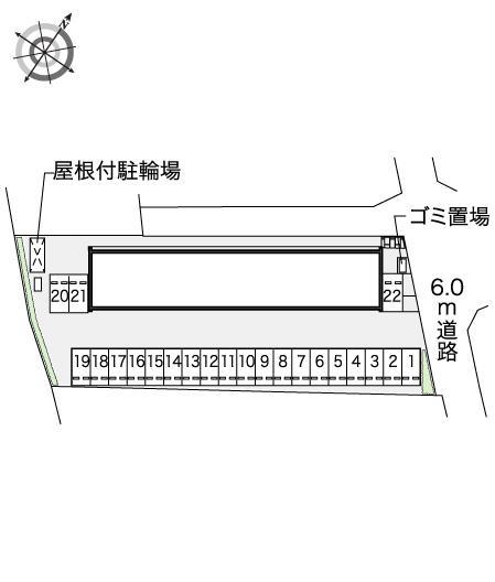 コスモエステートＢ(42438)の駐車配置図