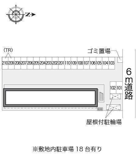 ブルースカイⅠ(14530)の駐車配置図