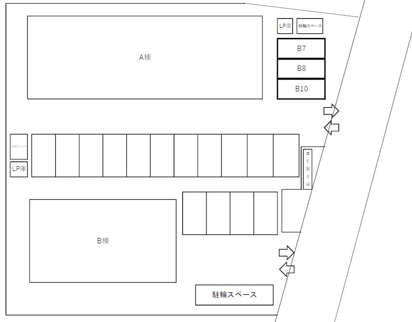 DreamOne守谷 敷地内駐車場　の駐車配置図