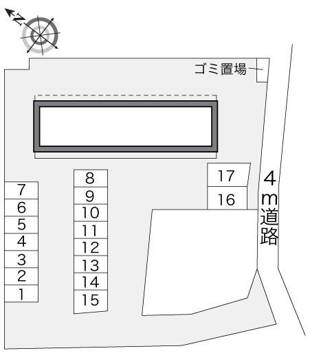 カルチェ(11870)の駐車配置図