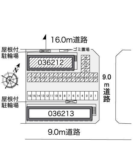 アゼリアコート(36212)の駐車配置図