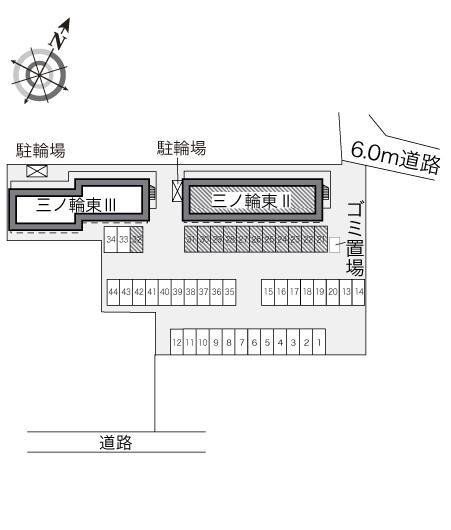 三ノ輪東Ⅱ(24652)の駐車配置図
