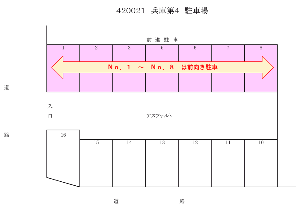 420021の駐車配置図