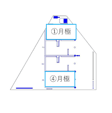 海老塚第１の駐車配置図