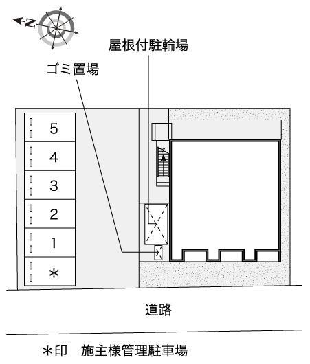 アイリス倉富(53743)の駐車配置図