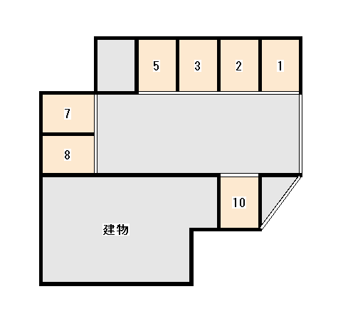 ハイツサンライズ駐車場の駐車配置図