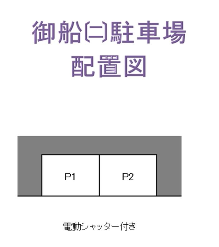 御船(二)駐車場の駐車配置図