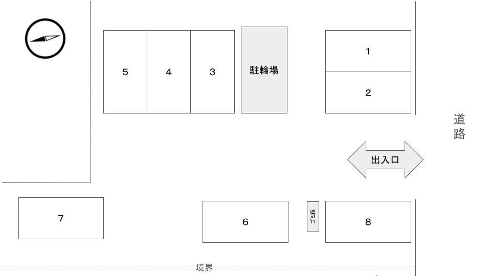 グリーンパーク平岸駐車場の駐車配置図