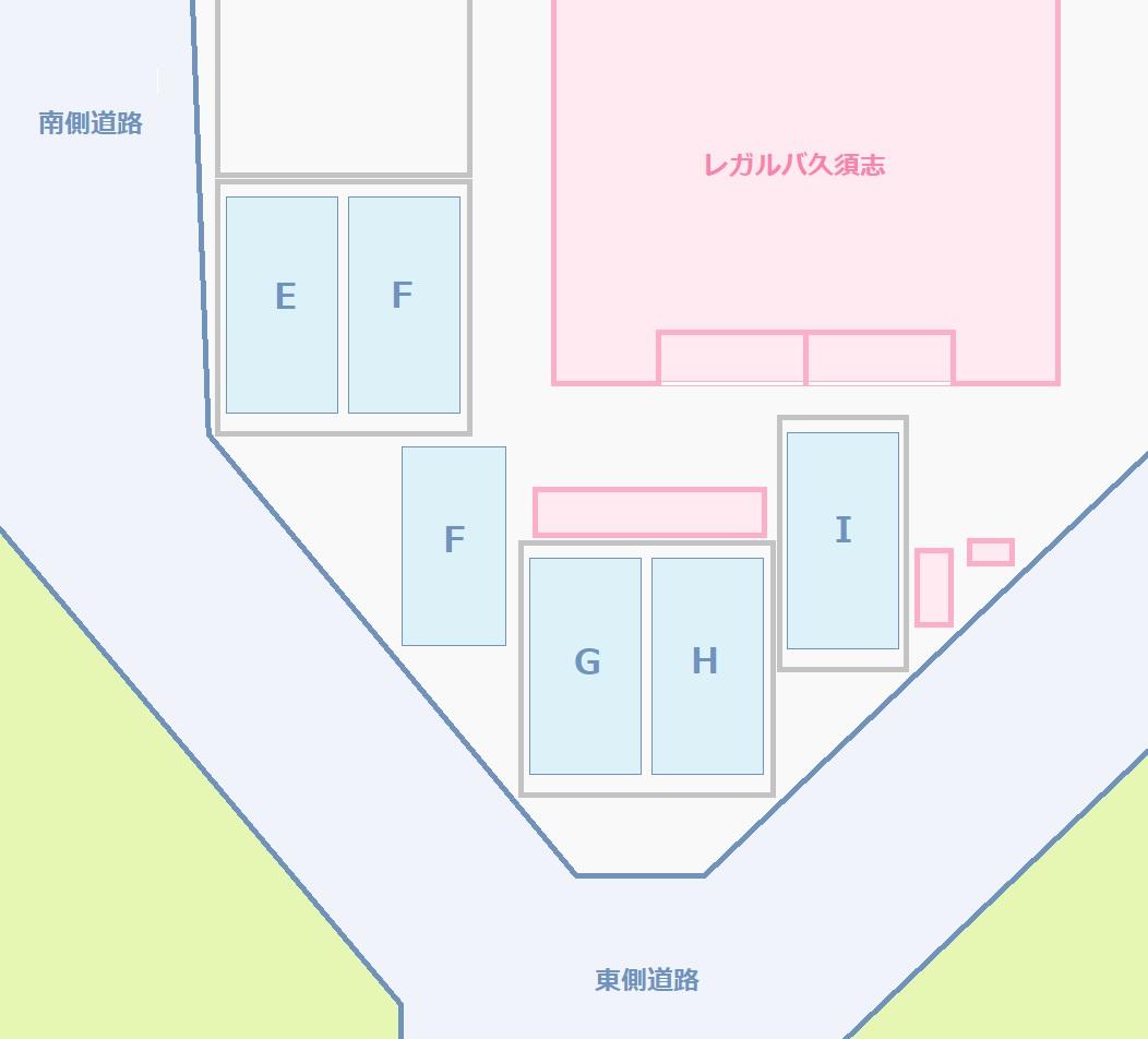 レガルバ久須志　駐車場(カーポート)の駐車配置図