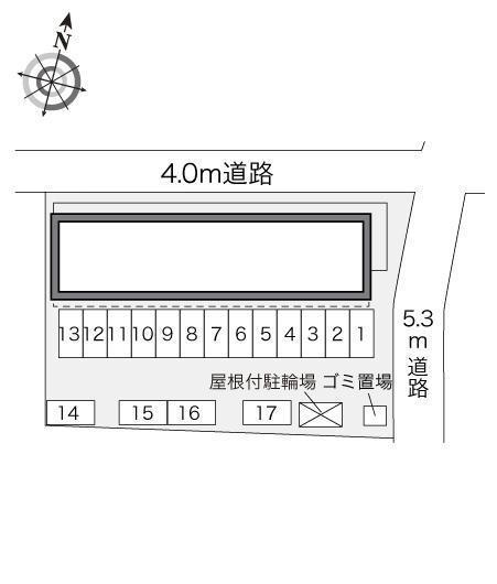 保原(21524)の駐車配置図