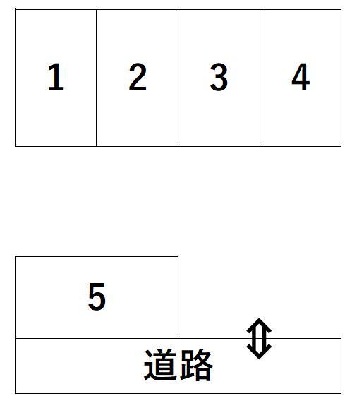 狸穴駐車場の駐車配置図