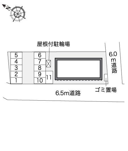 ロハス　Ｃ(32181)の駐車配置図