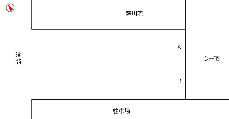 横砂中町駐車場の駐車配置図