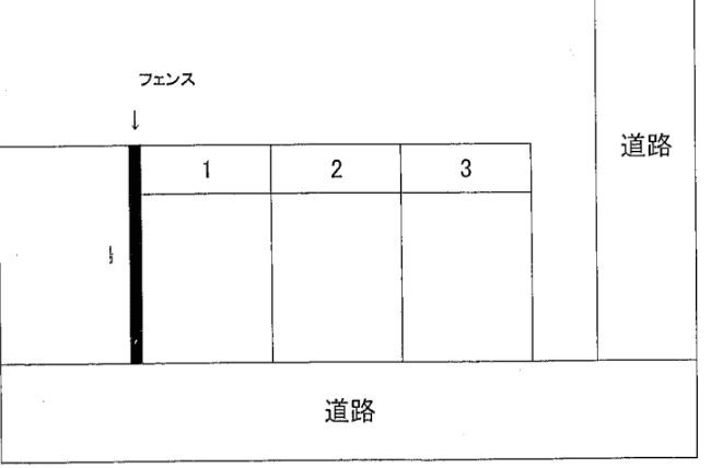 Ｊ2Ｂ駐車場の駐車配置図