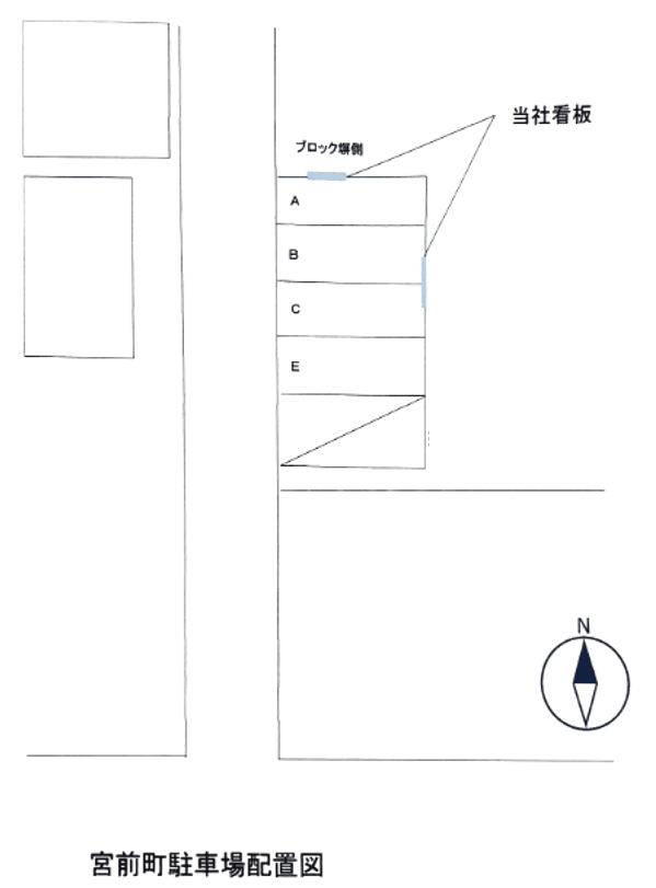 宮前町駐車場の駐車配置図