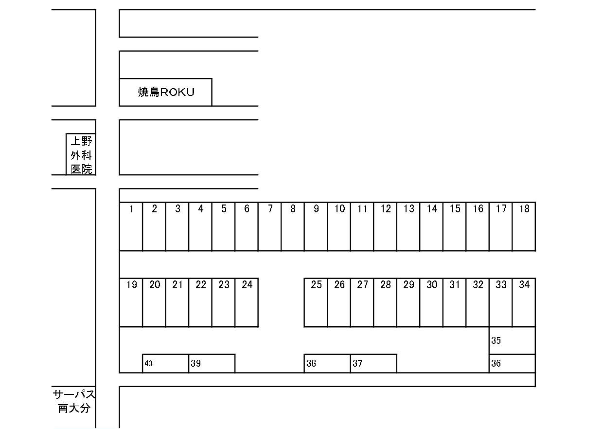 二又町３丁目駐車場の駐車配置図