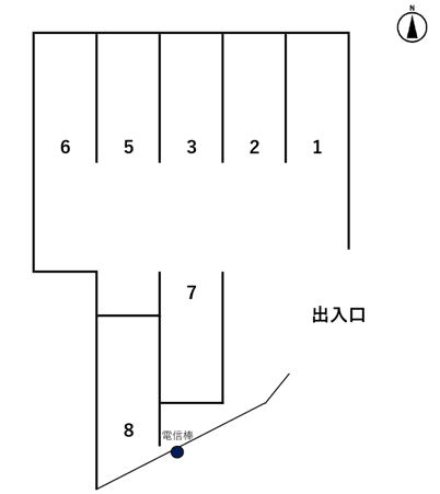 ＡＯＮ２３３パーキングの駐車配置図