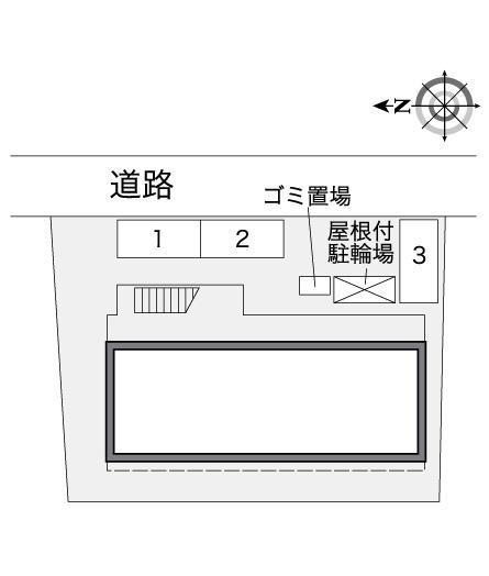 サンスーシー白旗(25241)の駐車配置図