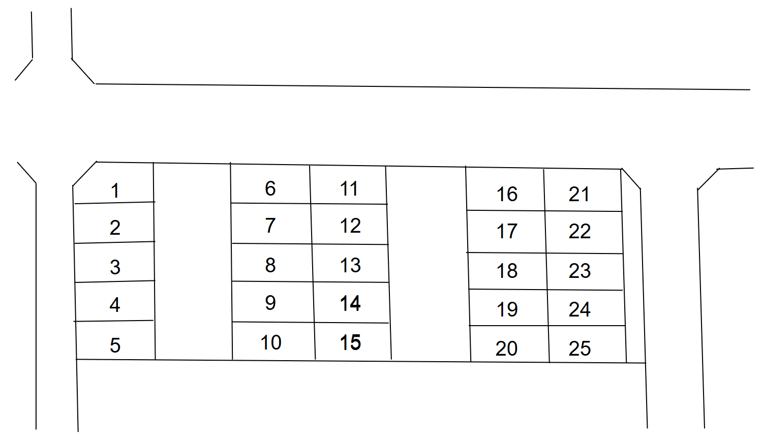 スマイルパーク99号の駐車配置図