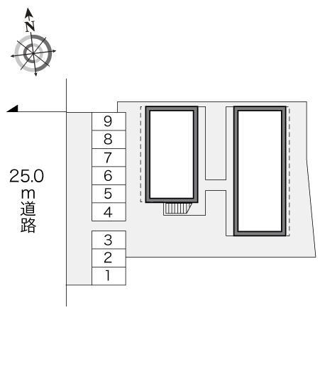 ハーミットクラブ(24026)の駐車配置図