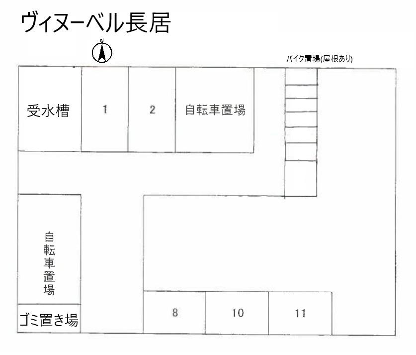 ヴィヌーベル長居駐車場の駐車配置図